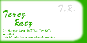 terez ratz business card